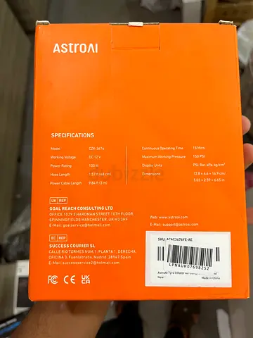 AstroAI Portable Air Compressor (boxed) - small automotive inflator