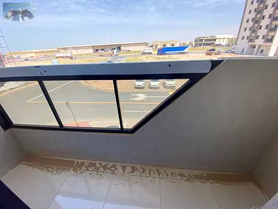 Two bedrooms and a living room for annual rent in Al Jurf 3, Ajman, with good spaces, a practical design, beautiful decor, and excellent condition flo