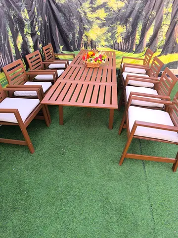 IKEA Extendable Wooden Folding Outdoor Garden Table Set