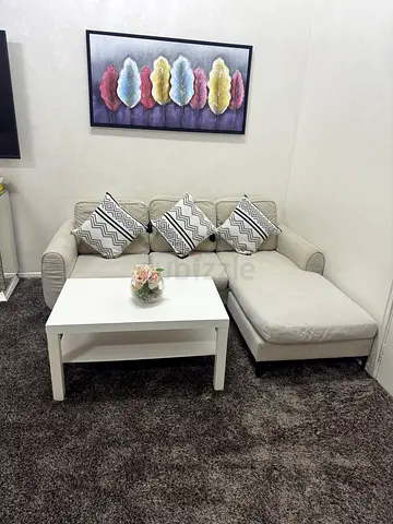Home center Sofa with table in excellent condition