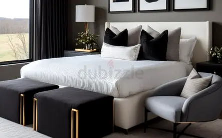 White colour 200*200 super king size Bed