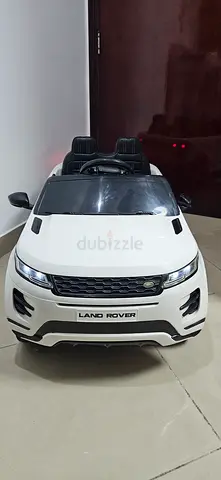 White Ride-On Electric Remote Control Land Rover for Kids (Double Seat) - Good Condition