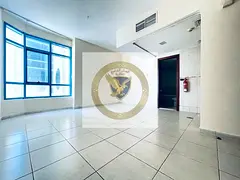 Largest studio for annual rent in Sharjah, located in Al Qasimia with excellent finishing.