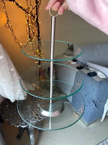 3 tier Glass cake stand