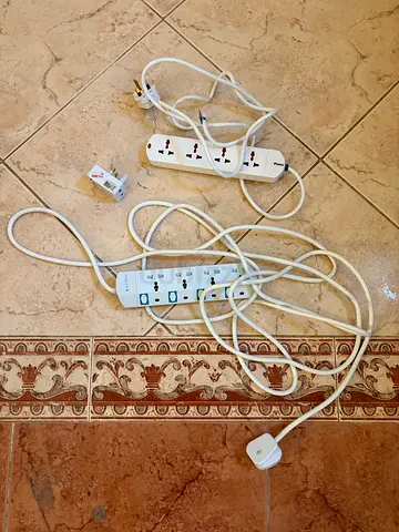 Used power strips and extension cords - 3 pieces