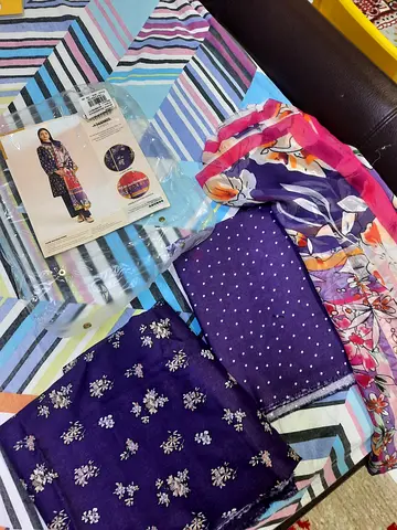 Nishat linen 3piece unstitched suit