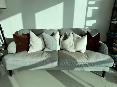 4 Seater Sofa - Neutral Grey Cream