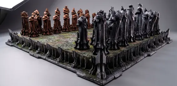 Custom 3d printed Chess