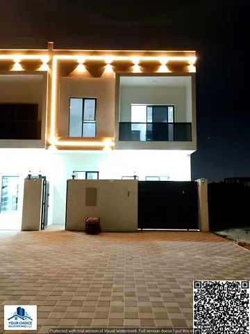 Luxury villa for sale in Al Helio 2 – Ajman, featuring a modern design and high-end finishes, strategically located near Sheikh Mohammed Bin Zayed Roa