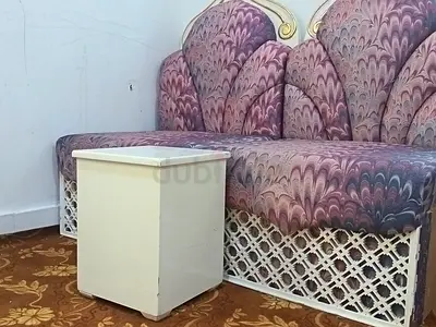 A white coffee table