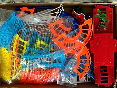 Toy Tracks and Vehicles - Unassembled Set