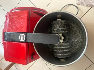 Used Red Stand Mixer / Food Processor - Heavy-Duty Beater Included / electric stone grinder