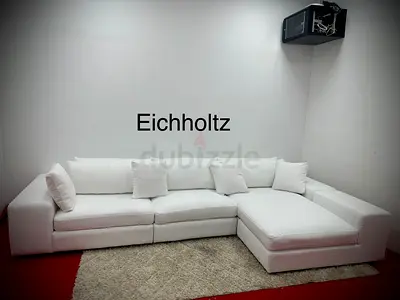 Eichholtz brand white color lshape sofa