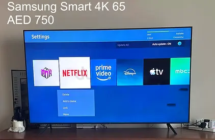 Samsung 65 Smart 4K TV - Good Condition