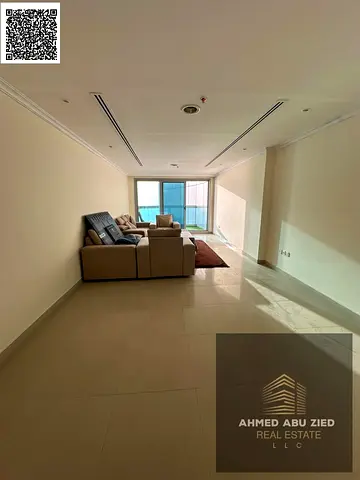 The most luxurious furnished 2-bedroom apartment with a living room, maid’s room, and 4 bathrooms i