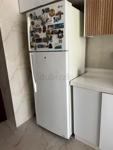 LG Top Freezer Refrigerator - White, Good Working Condition