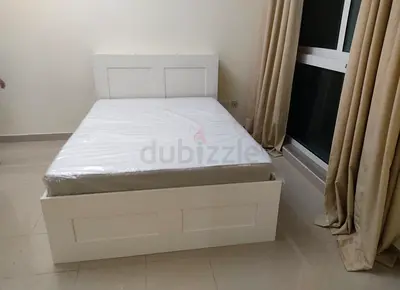 IKEA brimnessqueen size 160×200cm bed frame with headboard+ 4 big storage drawers with IKEA mattress