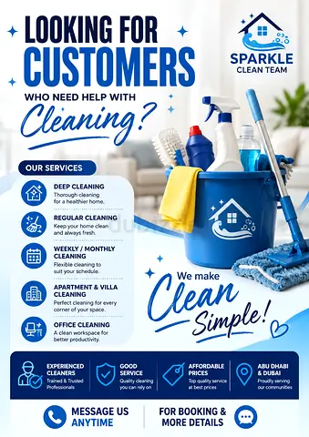Cleaning Team available