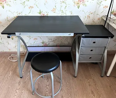 Architectural engineering desk table set