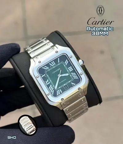Cartier santos mens automatic watch