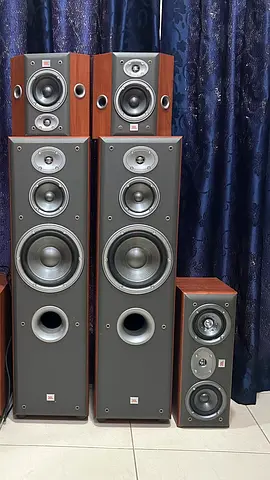 JBL Northridge E Series 5 Home Theater Speaker Set - Cherry Wood
