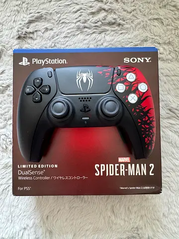 Sony PS5 Controller - Spider-Man 2 Limited Edition (w/ FREE Sonic the Hedgehog controller holder)