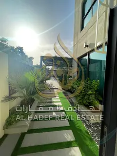 Luxury furnished villa for sale in Al Rahmaniya Sustainable City Sharjah with private pool landscape