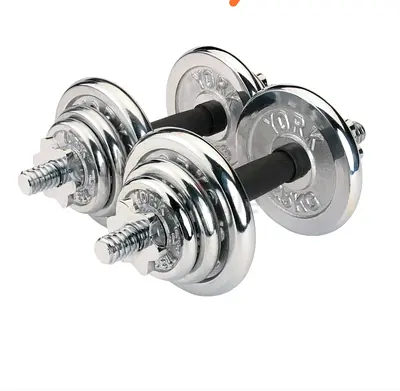 York 30KG Adjustable Chrome Dumbbell Set