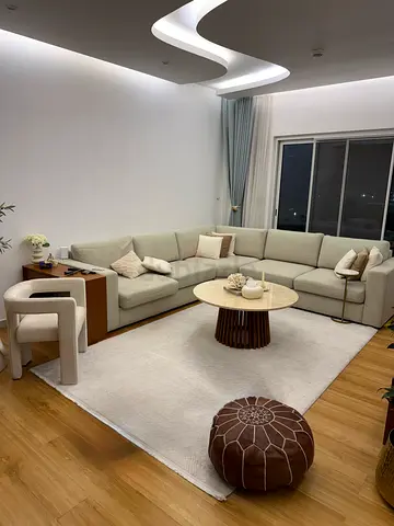 Light Beige 5 seater L-shaped Sectional Sofa