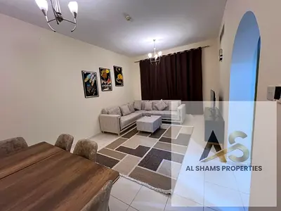 Like Brand new /- Fully Furnished 1BHK Front Of Al mamsha Area