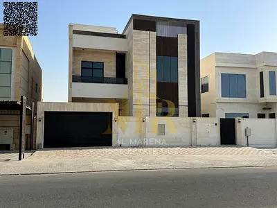 Two-story villa with a rooftop and elevator, price includes electricity, water, and air conditioning, with a 10% discount for cash payment.