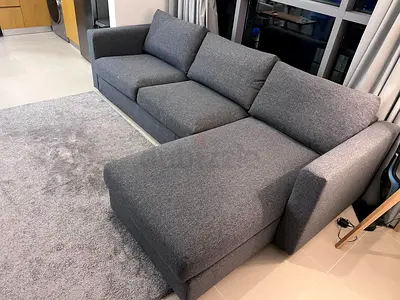 Excellent condition Ikea vimle lshape sofa bed with storage