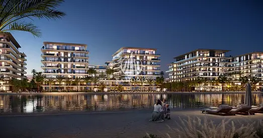 دوبلكس فاخر غرفتين بإطلالة على المياه الكريستالية للبيع في Blue Beach Residence
