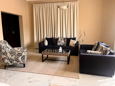 3-Seater Sofa Set with Armchair and Coffee Table – Good Condition