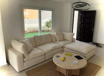 Marina home luscious sofa with footstool
