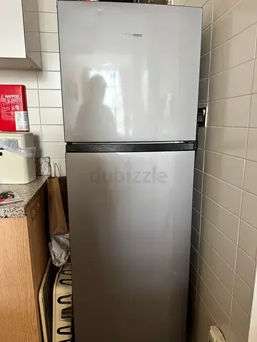 Silver Top-Freezer Refrigerator - Good Working Condition