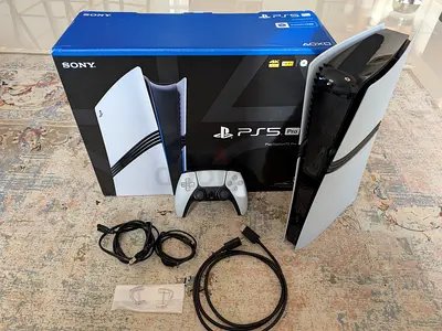 PlayStation 5 Pro with Original Box, DualSense Controller and Cables - like new
