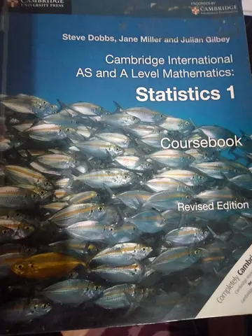 Statistics 1 textbook for AS and A level