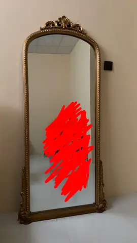 Full-Length Ornate Gold Framed Floor Mirror