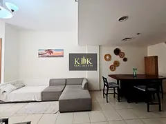 Furnished Studio | Arezzo 2 JVC | Open-Plan Layout
