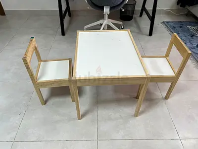 Compact white swivel stool with backrest - good condition
