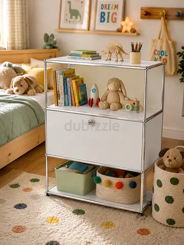 USM Haller Shelving (3BDLG) Light gray