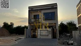 Modern villa for sale in Al Helio 2 | Near the mosque | Two floors + roof | 1,722 sq ft | 5 master b