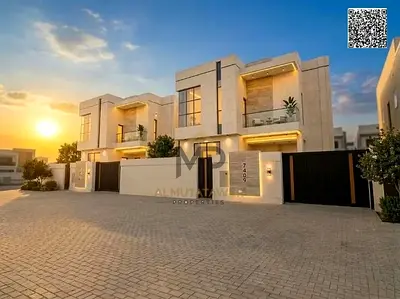Villa for sale in Al Helio area, Ajman, including fees. Features a practical design, spacious layou