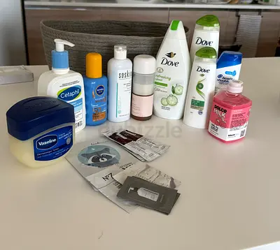 Shower gel, shampoo, body lotion etc