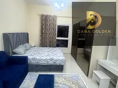 Furnished studio apartment with internet for monthly rent in Dubai / Warsan 4