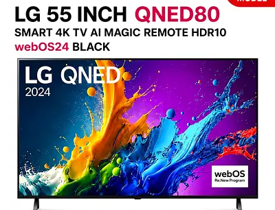 LG 55 Inch QNED80 Smart 4K TV