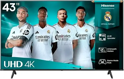 Hisense 43-Inch 4K UHD Smart TV (43A61Q, 2025) — VIDAA OS | Dolby Atmos  Dolby Audio | Game Mode PL