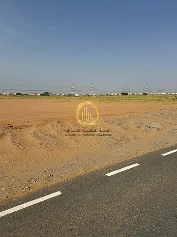 Residential land for sale in Basateen Al Zubair, Al Rahmaniyah district. Area: 6110 sq ft. Building permit for ground floor + 2 floors