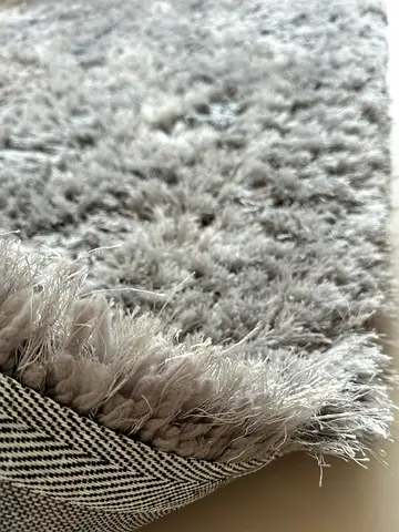 2sets of Soft Grey $%! Rug - Plush High-Pile Accent Carpet